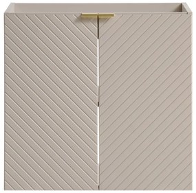 Závěsná skříňka Viva Cashmere s deskou 60 cm kašmírová/dub evoke