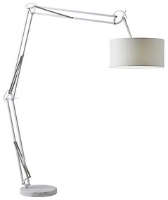 Redo 02-385 - Stojacia lampa AZAR 1xE27/42W/230V biela/chróm