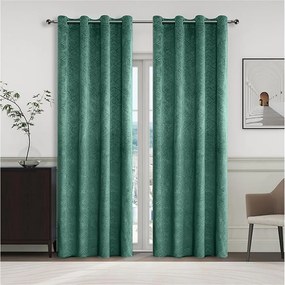 Záves na krúžkoch YC11937/280G/07/140x250 cm zelený