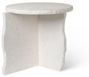 Luxusný mramorový stolík Mineral Sculptural Table – biely
