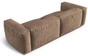 Svetlohnedá zamatová pohovka 240 cm Martina – Micadoni