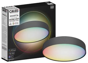 Plafond LED stropné svetlo čierne SMART WiFi 19W 1350lm RGB + CCT TUYA CALEX