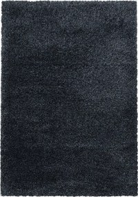 Antracitový koberec 60x110 cm Fluffy – Ayyildiz Carpets