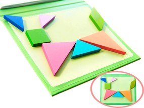 Bestent Drevený magnetický tangram pre deti