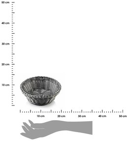 Košík na pečivo Sino Grey, 20x7 cm