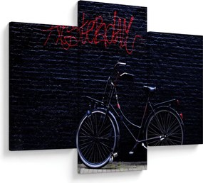 Obraz bicykla v Amsterdame (90x60 cm)