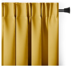 Žltý zatemňovací termo záves 140x245 cm Pleat – Restilo
