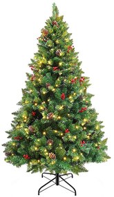 Vianočný stromček s LED diódami, rôzne typy, teplá biela, 180 LED- ov, 150 cm