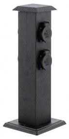 EGLO 93426 - Vonkajší záhradný stĺpik so zásuvkami SCHUKO IP44