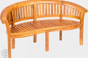 Lavica FABIO 225 cm teak prírodná