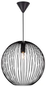 Nordlux - Luster na lanku BERONI 1xE27/60W/230V čierna