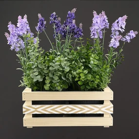 AMADEA Drevený obal s kvetináči s motívom kosoštvorcov, 32x17x15cm Český výrobok