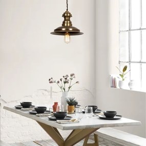 Luster na lanku SIVANI 1xE27/40W/230V bronzový