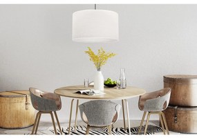 Závesné svietidlo Juta, 1x biele jutové tienidlo, (fi 40cm), b
