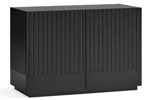 Čierna nízka komoda 100x70 cm Doric – Teulat