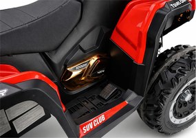 LEAN CARS Štvorkolka na akumulátor XW-08 4x4 45 W červená
