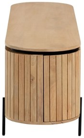 TV stolík z mangového dreva v prírodnej farbe 160x56 cm Licia – Kave Home