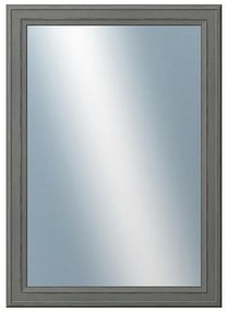 DANTIK - Zrkadlo v rámu, rozmer s rámom 50x70 cm z lišty STEP tmavošedá (3021)