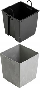 Sada 3 ks květináčů Walter šedý beton