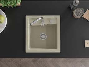 Mexen Vito - drez granitový 52,0x49,0cm, 1-komorový, béžová, 6503521000-69