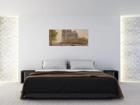 Obraz - Robert William Vonnoh, Notre Dame de Paris, reprodukcia (120x50 cm)