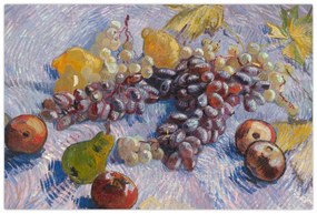 Obraz - Vincent van Gogh, Grapes, Lemons, Pears, and Apples, reprodukcia (90x60 cm)