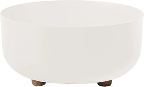 PLASTOVÝ KVETINÁČ TERRA 30X14,5 CM BIELA