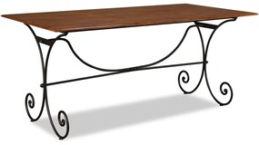 Jedálenský stôl, drevo so sheeshamovou povrchovou úpravou, 180x90x76 cm 244677
