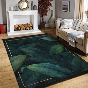 Prateľný koberec v petrolejovej farbe 160x230 cm Unique – Mila Home