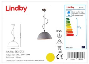 Lindby Lindby - LED RGBW Stmievateľný luster na lanku CAROLLE 1xE27/10W/230V Wi-Fi Tuya LW0894