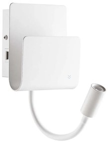 Ideal Lux - LED Nástenné bodové svietidlo PROBE LED/9,5W/230V USB biela