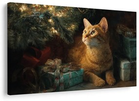 Obraz vianočné mačky si užívajú pohodu