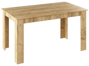 Jedálenský stôl, dub artisan, 140x80 cm, GENERAL NEW