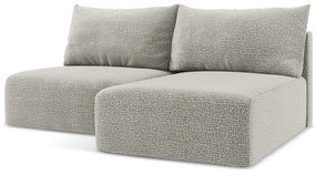 Svetlosivá rozkladacia/s úložným priestorom rohová pohovka (pravý roh) Kalena – Makamii