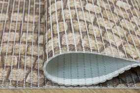 Kúpelňová penová rohož 222B Mozaika hnedá