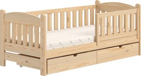Detská posteľ Alvins 90x180 so zásuvkami - borovica