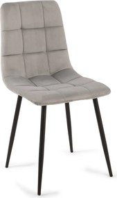 Jedálenská stolička Harry, svetlo šedá látka