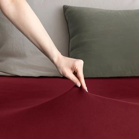 Vínová napínacia plachta jersey 160x200 cm Amber – Restilo