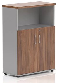 Stredná skriňa Visio LUX 80 x 38,5 x 113 cm, orech