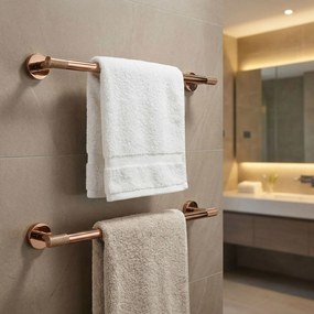 Rea Modern, kúpeľňový vešiak na uterák 60cm, 6603, medená lesklá, REA-98070