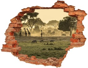 Diera 3D fototapeta nálepka Žirafy na savane nd-c-64472028