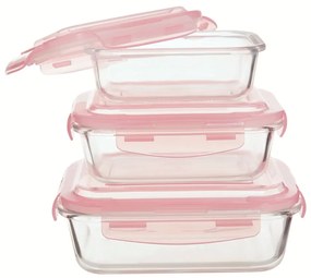 Sklenené dózy na potraviny 3 ks Freska – Premier Housewares