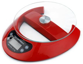 Kondela GELSA, digitálna kuchynská váha, červená