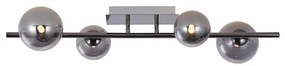 Wofi 7014-405W - LED Prisadený luster VILLA 4xG9/3W/230V čierna W4403