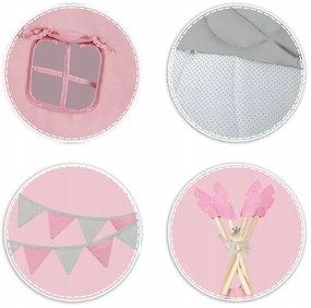 Detský stan Teepee NK-406 NUKIDO 740604 - ružový