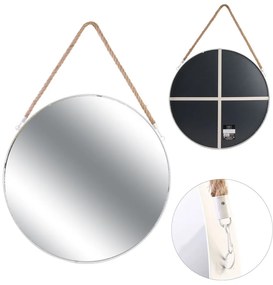 AKCIA Biele okrúhle zrkadlo MIRROR II. akosť