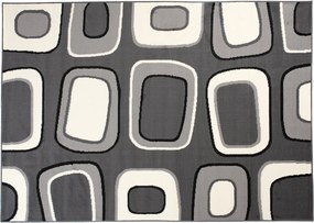 TA Koberec T965A DARK GRAY CHEAP PP CRM Sivý Obdĺžnikový Rozmer: 130x190 cm