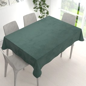 Biante Veľký zamatový obdĺžnikový obrus Velvet Premium SVP-040 Lesná zelená 200x260 cm