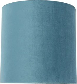 Zamatový tienidlo modrý 20/20/20 so zlatým vnútrom