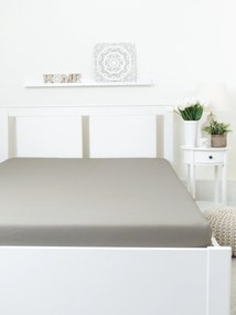 Jersey plachta Classic 140 x 200 cm – sivohnedá